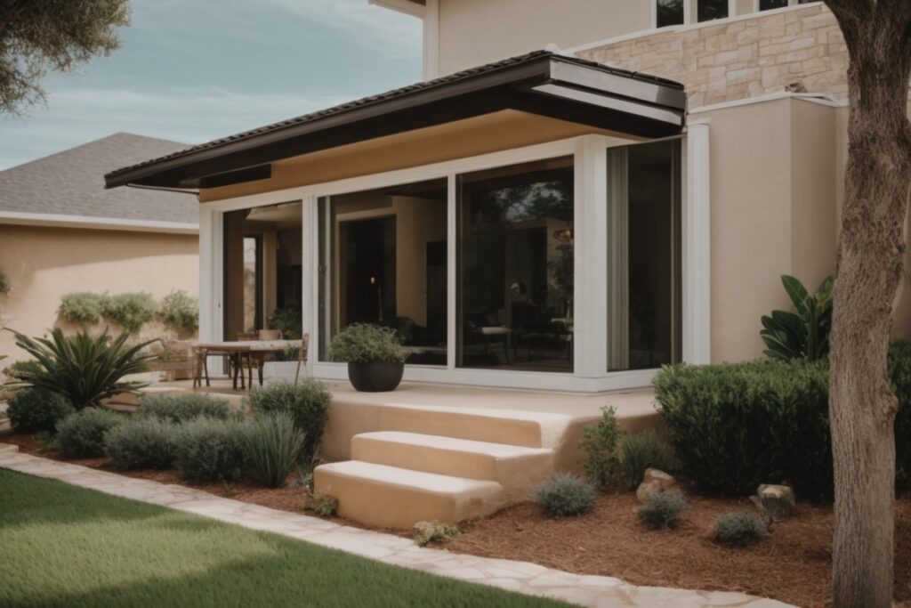 San Antonio home with insulating window film, indoor comfort, and energy savings visual