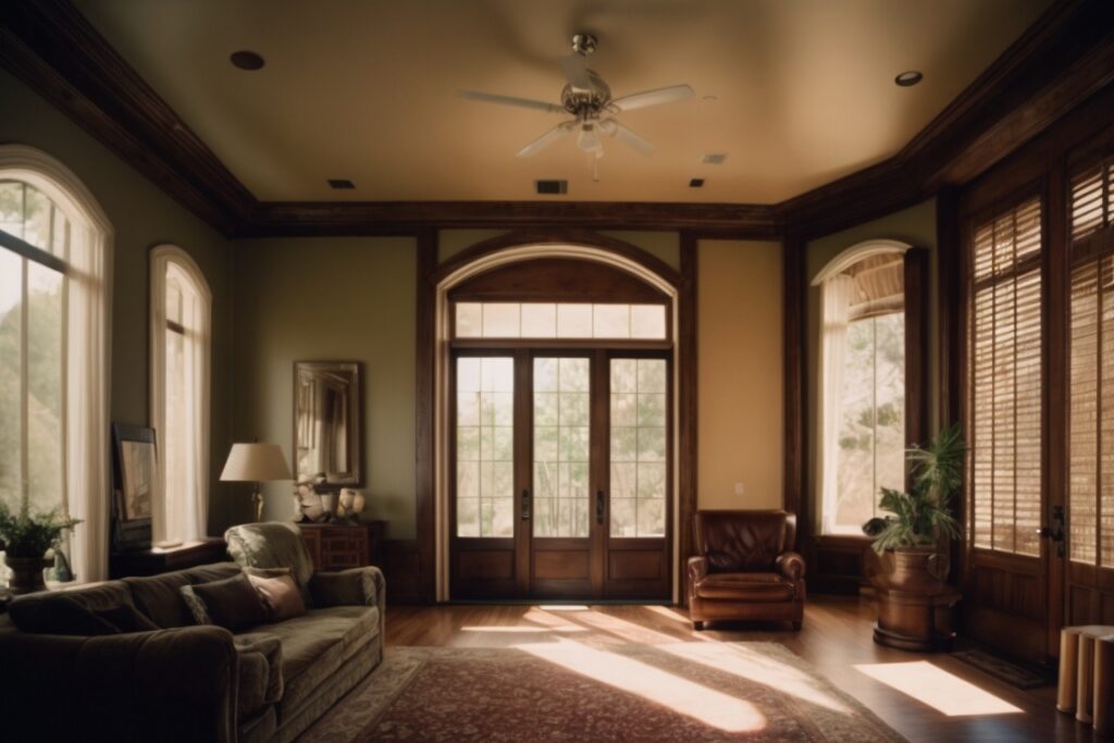 San Antonio home interior with UV fade damage