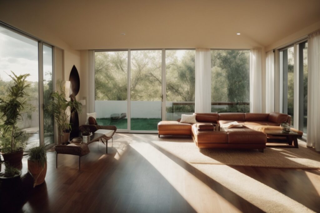 San Antonio home interior with glare reducing window film
