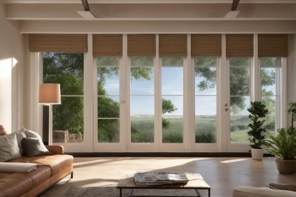 San Antonio home interior with sun control window film