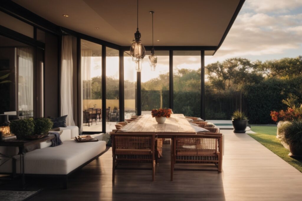 San Antonio home with advanced window film technology, energy-efficient and UV protected