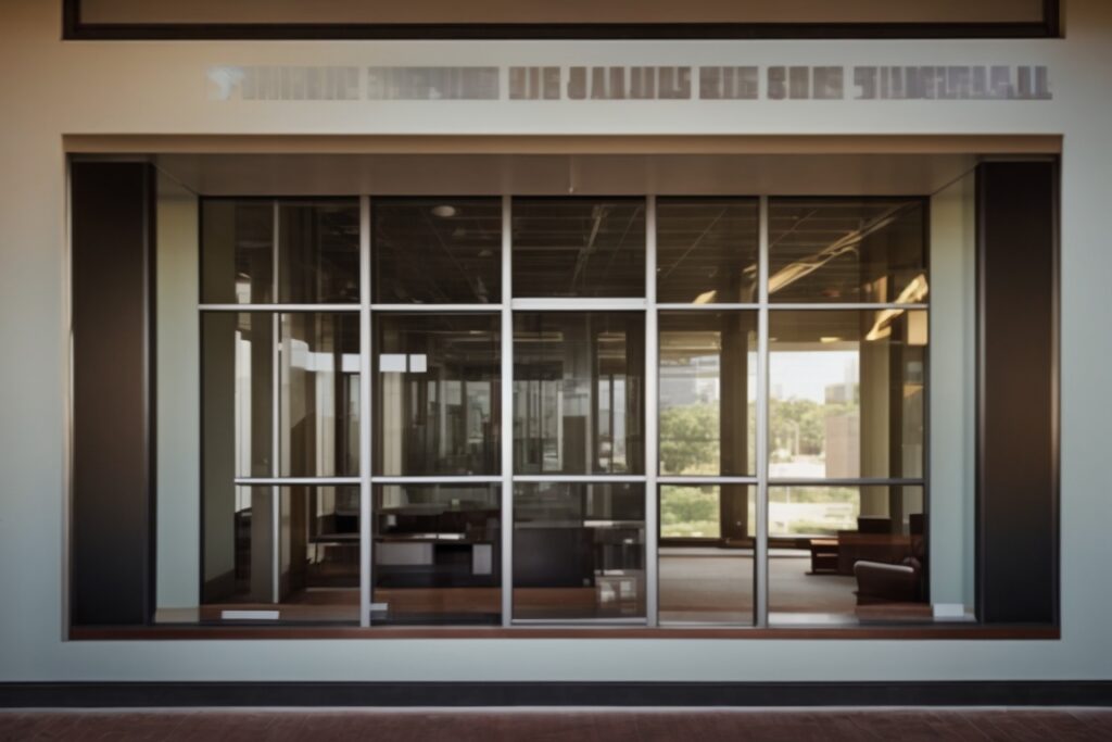 San Antonio office with opaque windows and sunlight glare reduction