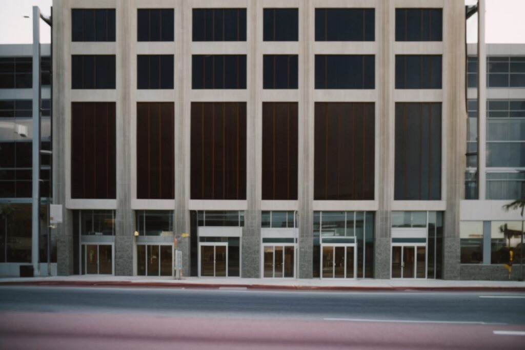 San Antonio commercial building with low-e glass film