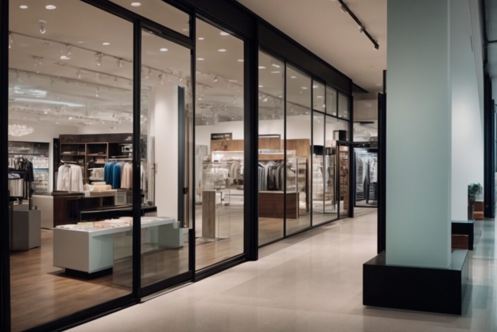 San Antonio retail store interior with UV blocking window films