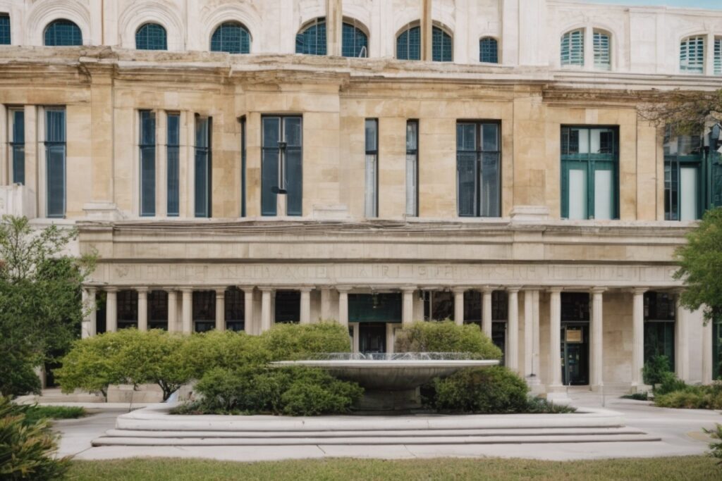 San Antonio historic courthouse with climate control window film